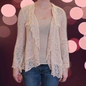 Cato Cardigan Lace Fringe (330007)